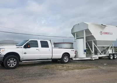 CPAVE silo trailer with truck