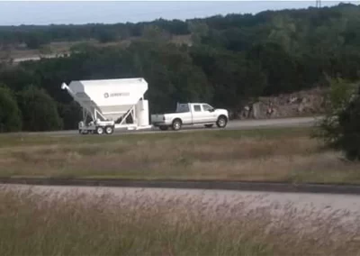 CPAVE truck with silo trailer on road